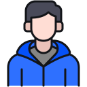 Person in hoodie icon