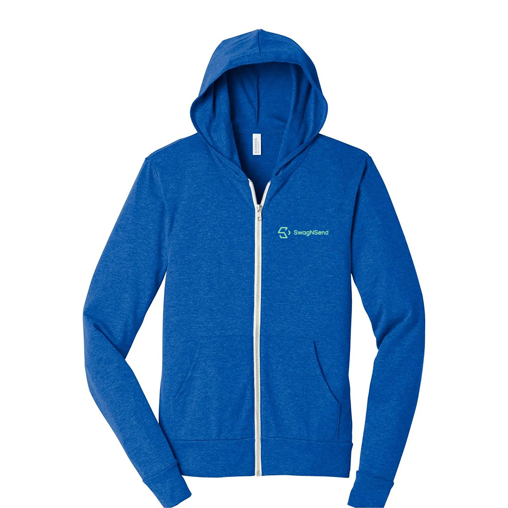 BELLA+CANVAS Unisex Triblend Full-Zip Lightweight Hoodie
